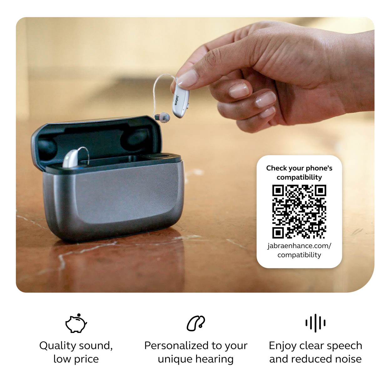 Jabra Enhance Select M1 Swift Bundle, Gold, image number 3