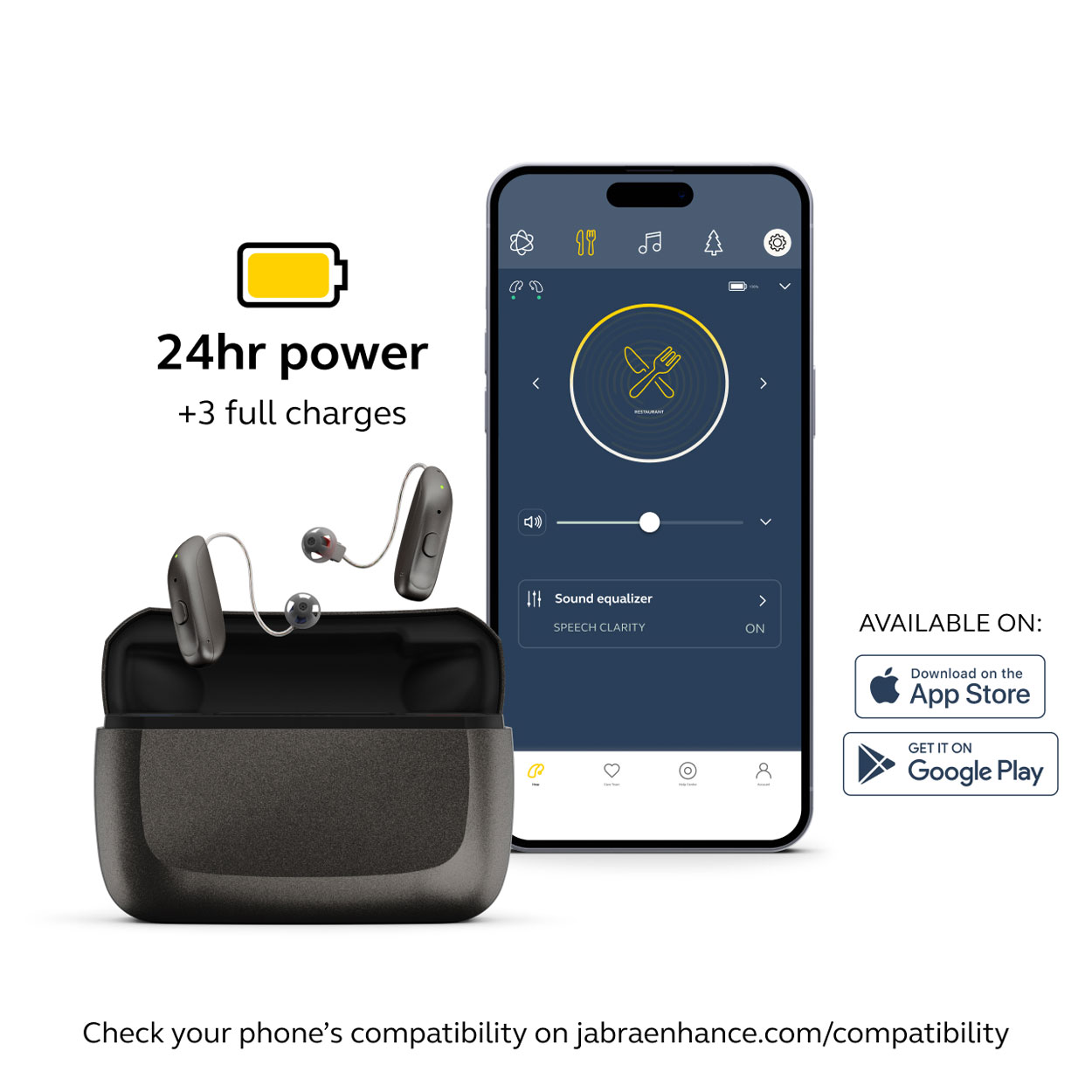 Jabra Enhance Select 300 Complete Bundle, Warm Gray, image number 7