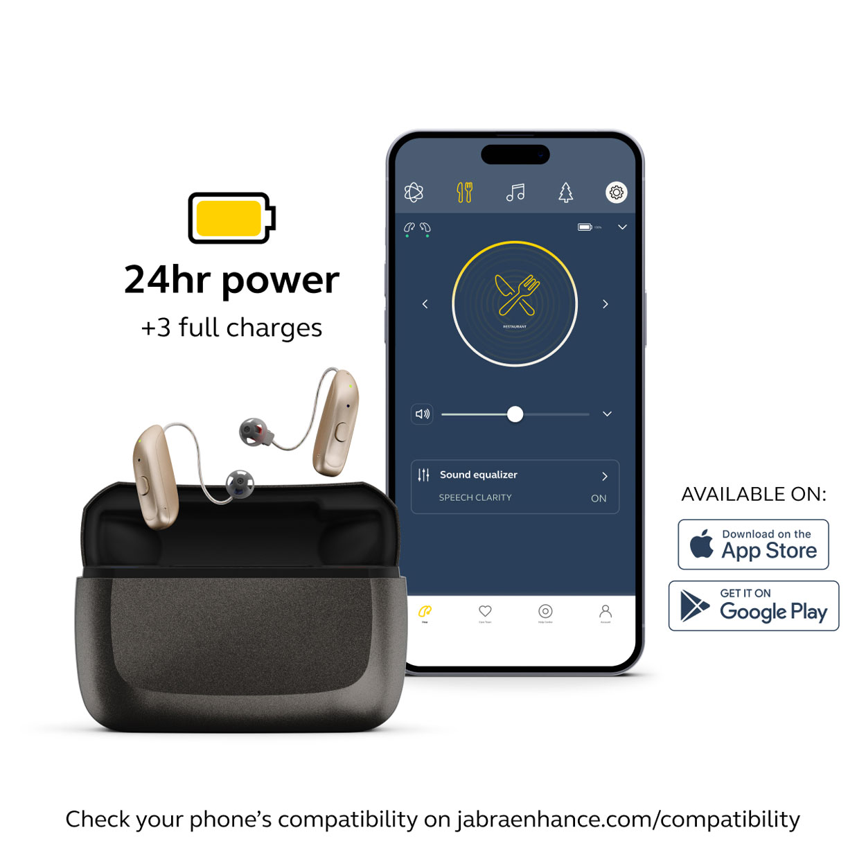 Jabra Enhance Select 300 Complete Bundle, Gold, image number 7