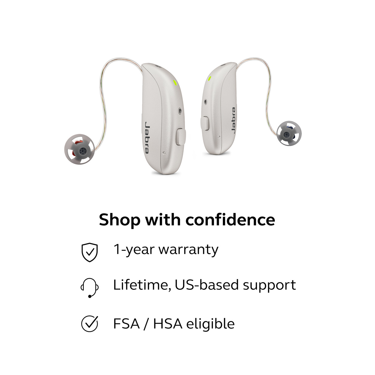 Jabra Enhance Select M1 Swift Bundle, Gold, image number 9