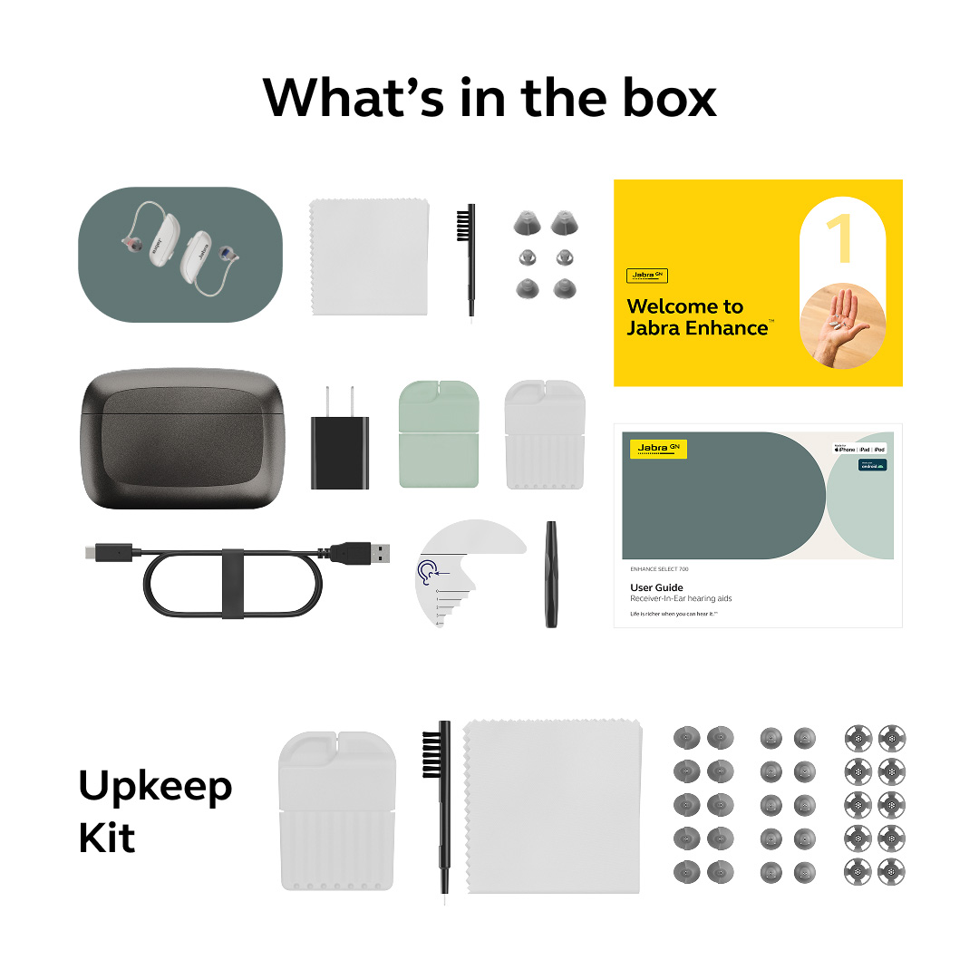 Jabra Enhance Select 700 Complete Bundle, Sparkling Silver, image number 9